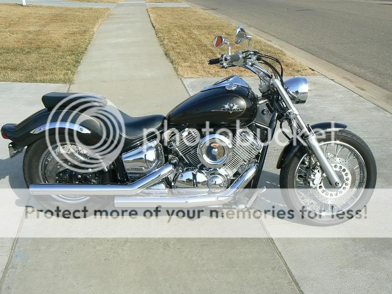 v star 1100 big front wheel